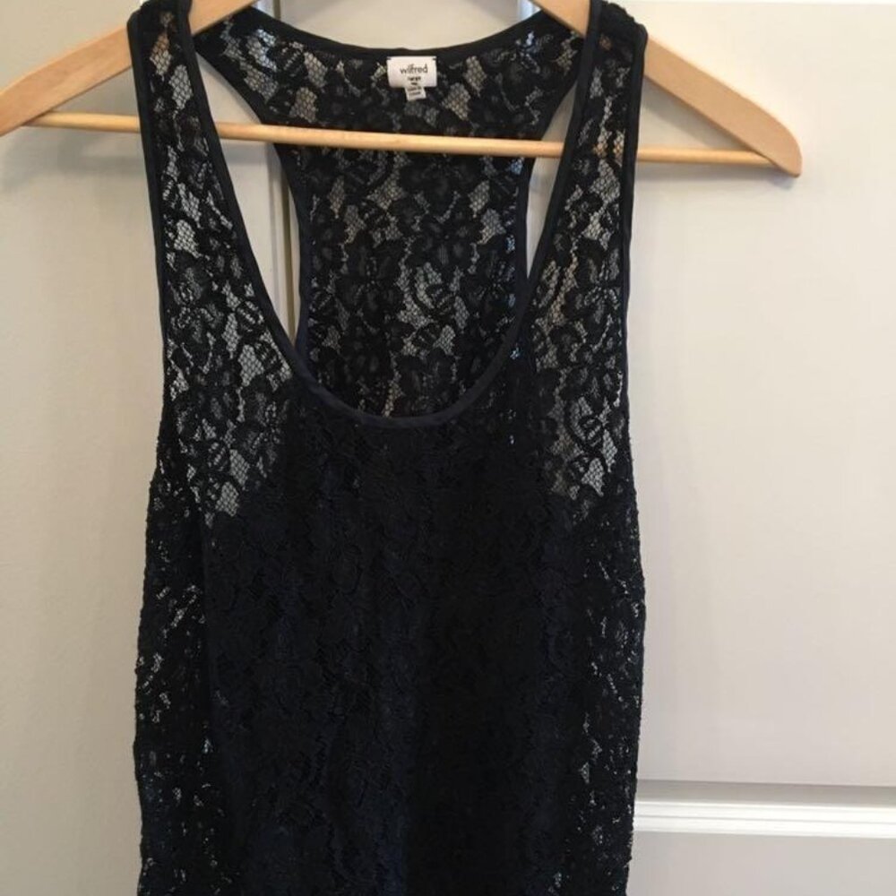 WILFRED LACE TANK TOP, SIZE L